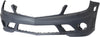 C63 AMG 08-11 FRONT BUMPER COVER, Primed, w/ Headlight Washer Holes, w/o Parktronic Holes