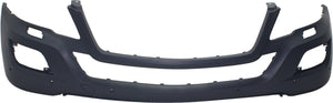 M-CLASS 09-11 FRONT BUMPER COVER, Primed, w/o Sport Pkg, w/ HLW and Parktronic Holes