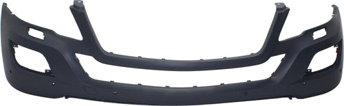 M-CLASS 09-11 FRONT BUMPER COVER, Primed, w/o Sport Pkg, w/ HLW and Parktronic Holes