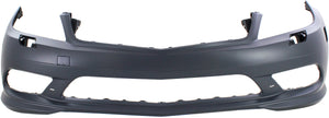 C300/C350 08-11 FRONT BUMPER COVER, Prmd, w/ AMG Pkg, w/ HLW Holes, w/o Ptronic Holes, w/ DRL