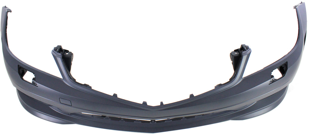 C300/C350 08-11 FRONT BUMPER COVER, Prmd, w/ AMG Pkg, w/ HLW Holes, w/o Ptronic Holes, w/ DRL