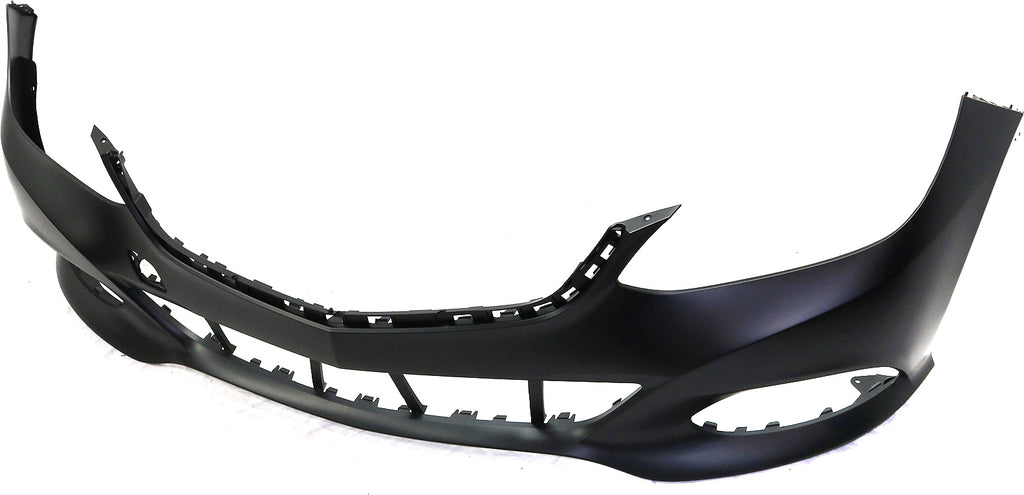 E-CLASS 14-16 FRONT BUMPER COVER, Prmd, w/o AMG Pkg, w/o Parktronic Holes and Insert, Exc E63 Model, Sdn/Wgn - CAPA