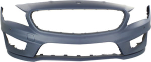 PARTS OASIS New Aftermarket MB1000431 Front Bumper Cover Primed Mercedes Benz CLA250 | CLA45 AMG 2014 2015 2016 With AMG Styling Pkg With Active Park Assist Sensor Holes Replaces OE 11788047409999