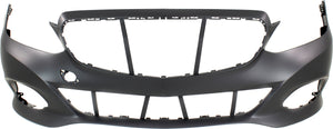 E350/E400 14-16 FRONT BUMPER COVER, Prmd, w/o AMG Styling Pkg, w/ Insert, w/o Parktronic Holes, Sdn/Wgn - CAPA