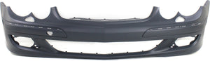 CLK-CLASS 06-09 FRONT BUMPER COVER, Primed, w/o Sport Pkg, w/ HLW Holes, w/o Parktronic Holes