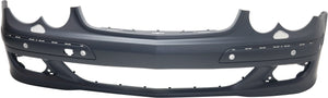 CLK-CLASS 06-09 FRONT BUMPER COVER, Primed, w/o Sport Pkg, w/ HLW and Parktronic Holes, Exc. AMG