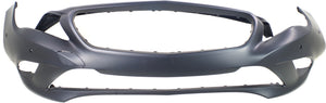 CLA250 14-16 FRONT BUMPER COVER, Primed, w/o AMG Styling Pkg, w/ Active Park Assist Snsr Holes - CAPA