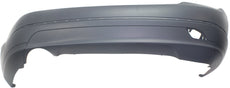 PARTS OASIS New Aftermarket MB1100283 Rear Bumper Cover Mercedes Benz C-Class 2008 2009 2010 2011 Primed (Exc. C63 AMG Model) Without AMG Pkg With Sport Pkg Without Ptronic Holes Single Exhaust Cut Up Replaces OE 2048801340