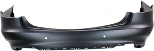 E-CLASS 14-16 REAR BUMPER COVER, Prmd, w/ AMG Styling Pkg, w/ Parktronic Holes, Sedan- CAPA