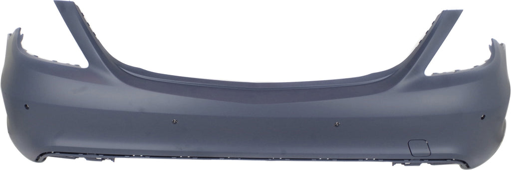 PARTS OASIS New Aftermarket MB1100347 Rear Bumper Cover Primed Replacement For Mercedes Benz S550 | S600 2014 2015 2016 2017 With AMG Styling Package Park Tronic Holes Replaces OE 22288516259999 | 22288517259999