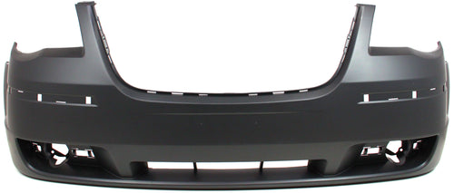 TOWN AND COUNTRY 08-10 FRONT BUMPER COVER, Primed, w/ Molding Hole, w/o Headlight Washer Holes - CAPA