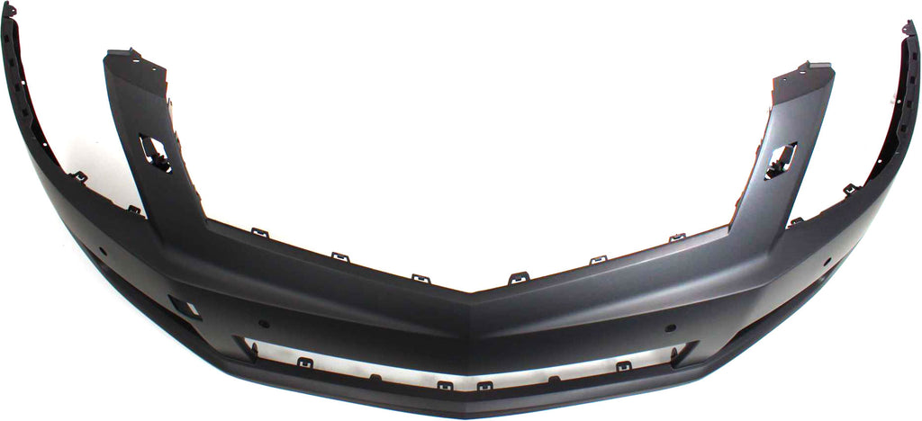 Front Bumper Cover Upper Primed For 2010-2012 Cadillac SRX With HLW and PAS Holes CAPA Replacement REPC010325PQ