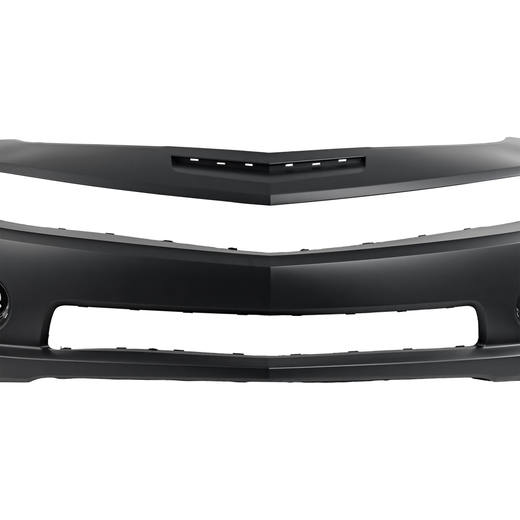 Front Bumper Cover Primed For 2010-2013 Chevrolet Camaro Without Two Hook Holes SS Model CAPA Replacement REPC010348PQ