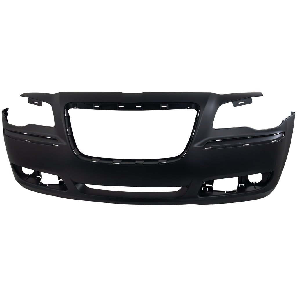 CHRYSLER 300 11-14 FRONT BUMPER COVER, Primed, (Exc. SRT-8 Model), w/ Adaptive Cruise Control, w/o Parking Aid Sensor Holes