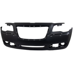 CHRYSLER 300 11-14 FRONT BUMPER COVER, Primed, (Exc. SRT-8 Model), w/ Adaptive Cruise Control, w/o Parking Aid Sensor Holes