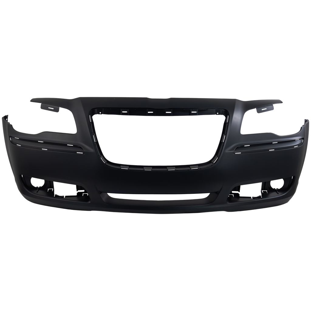 CHRYSLER 300 11-14 FRONT BUMPER COVER, Primed, (Exc. SRT-8 Model), w/ Adaptive Cruise Control, w/o Parking Aid Sensor Holes