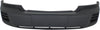 DAKOTA 08-11 FRONT BUMPER COVER, Textured Dark Gray, w/o Fog Light Holes, w/ Tow Hook Holes