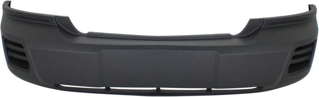 DAKOTA 08-11 FRONT BUMPER COVER, Textured Dark Gray, w/o Fog Light Holes, w/ Tow Hook Holes