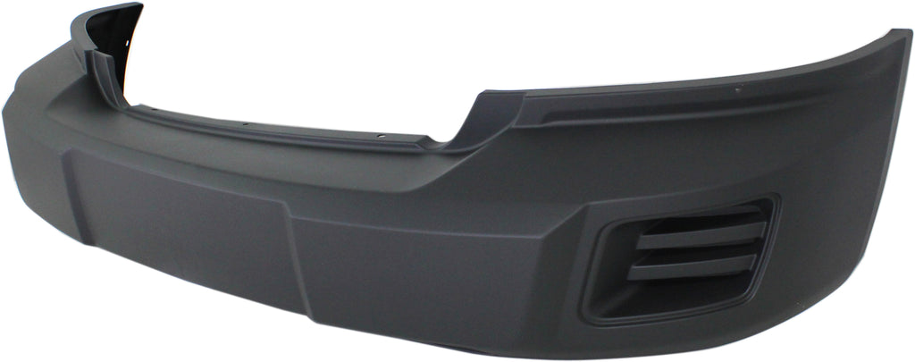 DAKOTA 08-11 FRONT BUMPER COVER, Textured Dark Gray, w/o Fog Light Holes, w/ Tow Hook Holes