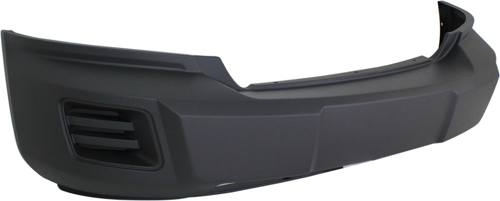 DAKOTA 08-11 FRONT BUMPER COVER, Textured Dark Gray, w/o Fog Light Holes, w/ Tow Hook Holes