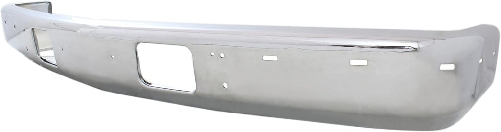 C/K FULL SIZE P/U 88-02 FRONT BUMPER, Face Bar, Chrome, w/ Diesel Eng., w/ Impact Strip Holes