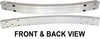 DEVILLE 00-05 FRONT REINFORCEMENT, Impact Bar, Aluminum, FWD