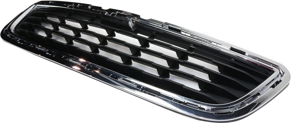 TRAX 13-16 GRILLE, Center, Lower, Textured, w/ Chrome Molding, (15-16 Mexico Built)