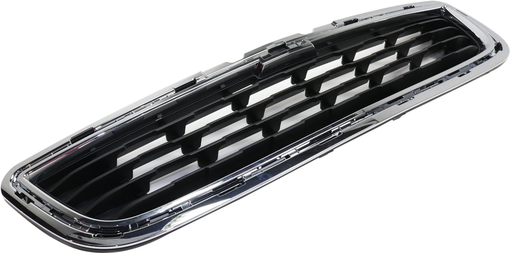 TRAX 13-16 GRILLE, Center, Lower, Textured, w/ Chrome Molding, (15-16 Mexico Built)
