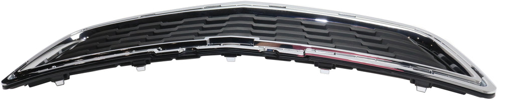 TRAX 13-16 GRILLE, Center, Lower, Textured, w/ Chrome Molding, (15-16 Mexico Built)