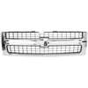 SILVERADO 2500 HD/3500 HD 07-10 GRILLE, Plastic, Chrome Shell/Black Insert, Excludes 2007 Classic - CAPA