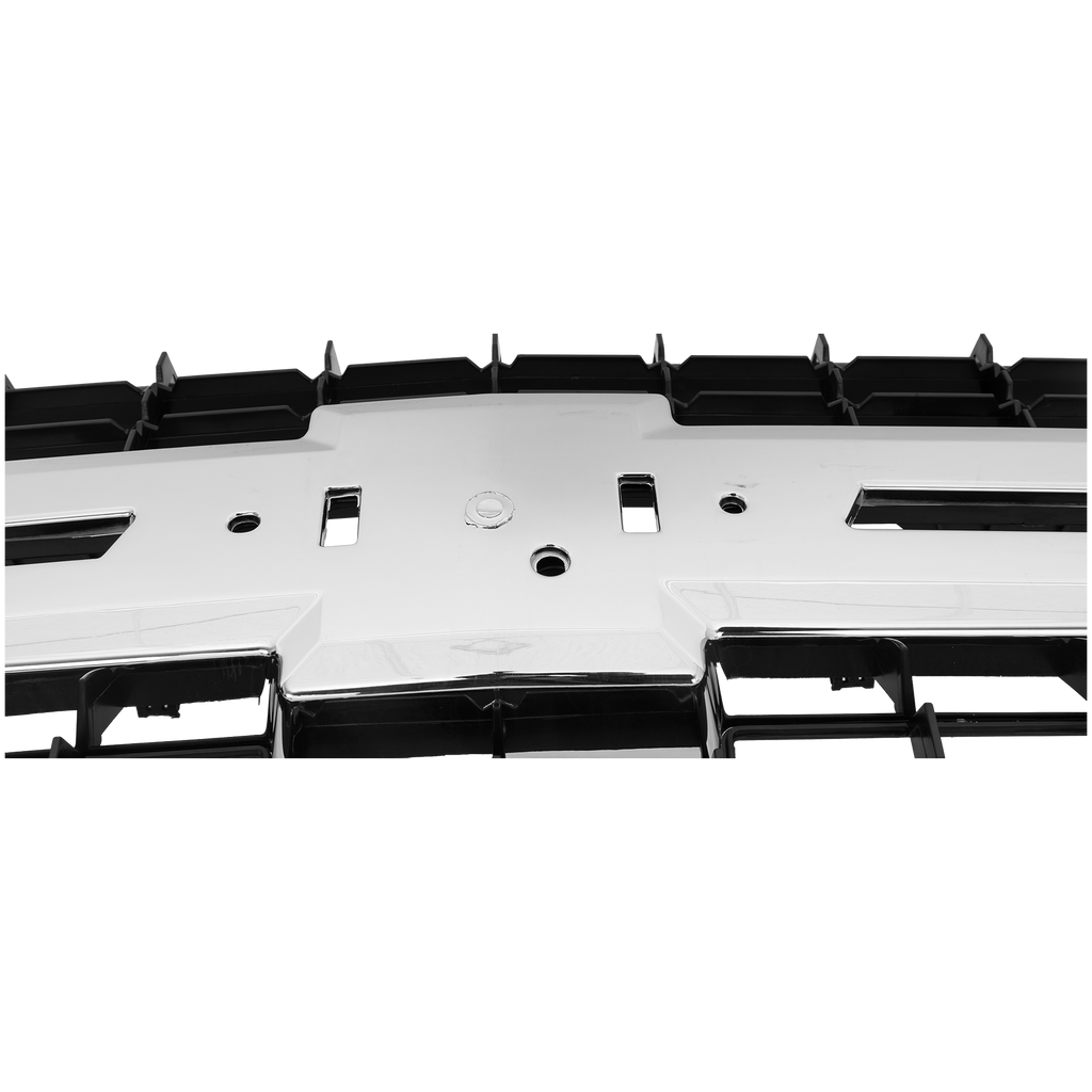 SILVERADO 2500 HD/3500 HD 07-10 GRILLE, Plastic, Chrome Shell/Black Insert, Excludes 2007 Classic - CAPA