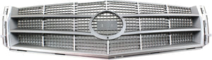 CTS 08-11 GRILLE, ABS Plastic, Chrome Shell/Painted Silver Gray Insert, (Exc. V Model)