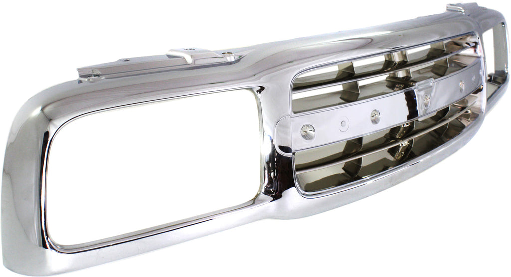 TRACKER 99-04 GRILLE, Chrome Shell and Insert