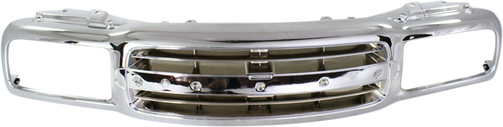TRACKER 99-04 GRILLE, Chrome Shell and Insert