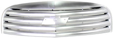 HHR 06-11 GRILLE, Plastic, Satin Chrome Shell and Insert, 2.2/2.4L Eng