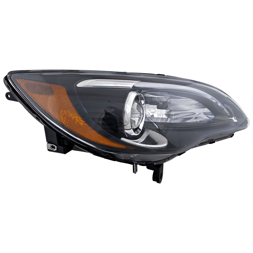 CHRYSLER 200 11-14 HEAD LAMP RH, Assembly, Halogen, Black Interior, w/ Chrome Insert, S Model, Convertible/Sedan - CAPA