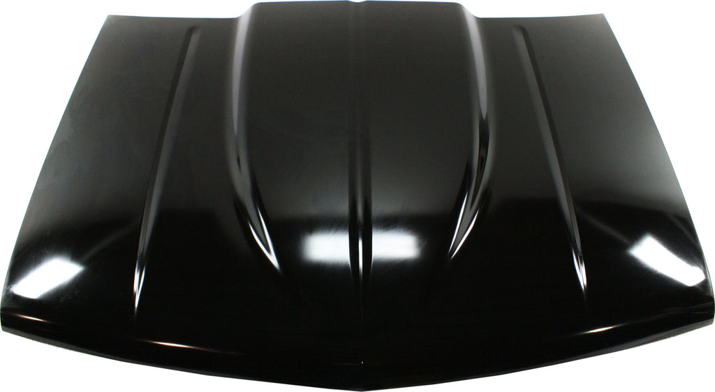 C/K SERIES 88-02/SUBURBAN 92-99 COWL HOOD, Reverse Cowl, Steel, 2 In. Rise, Center Groove