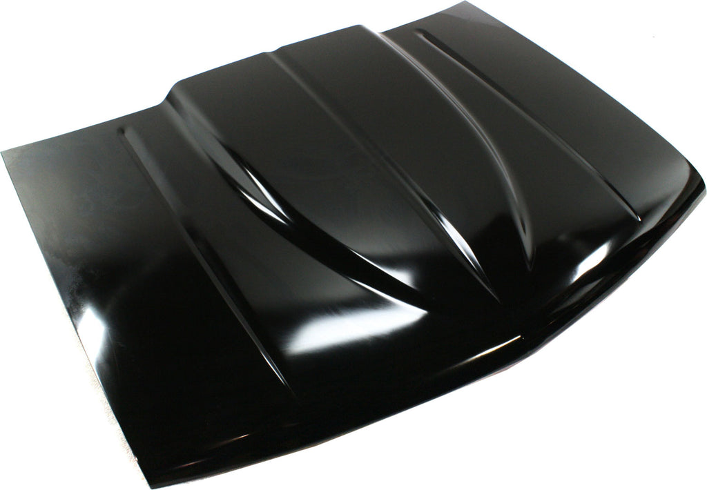 C/K SERIES 88-02/SUBURBAN 92-99 COWL HOOD, Reverse Cowl, Steel, 2 In. Rise, Center Groove