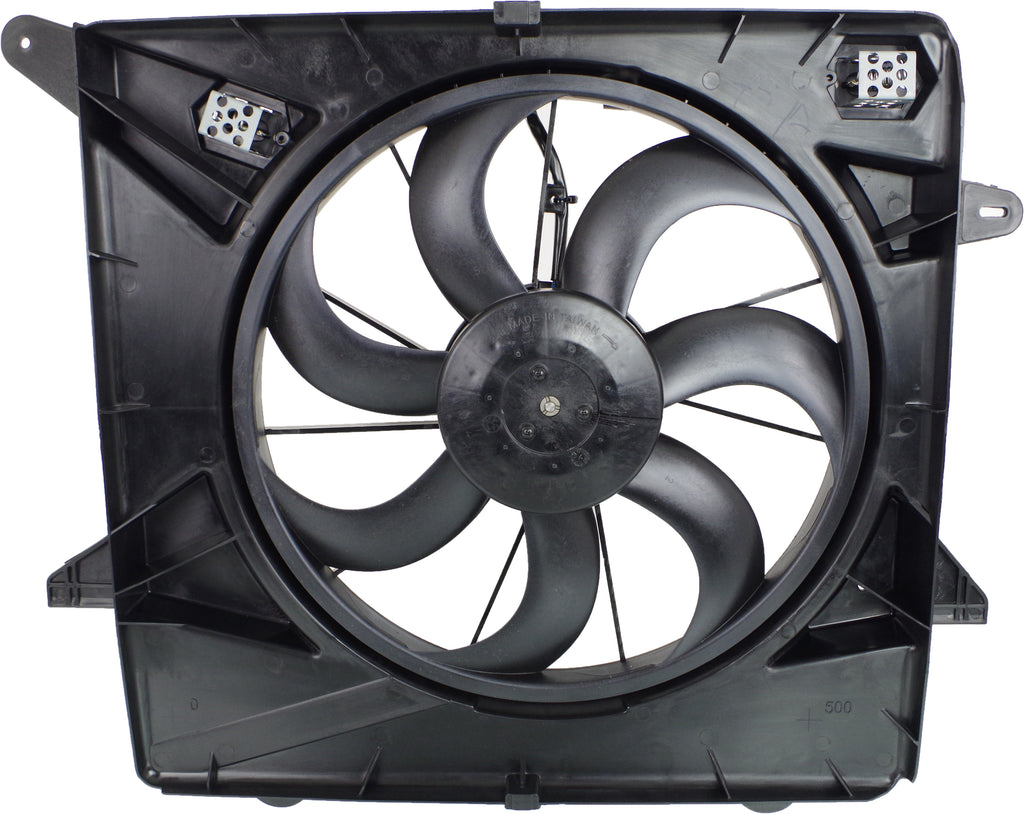 SRX 10-16 RADIATOR FAN ASSEMBLY, 3.0L/3.6L , Includes resistor