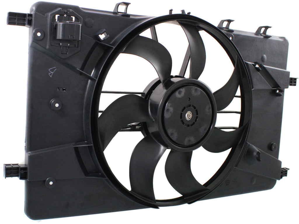 CRUZE 11-16/VERANO 12-17 RADIATOR FAN SHROUD ASSEMBLY, Single Fan, Includes resistor