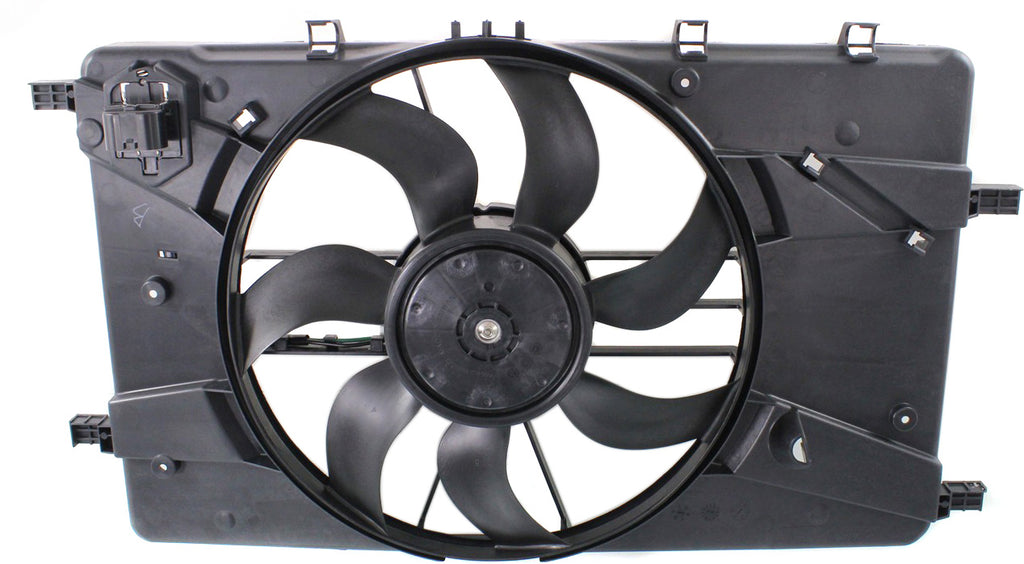 CRUZE 11-16/VERANO 12-17 RADIATOR FAN SHROUD ASSEMBLY, Single Fan, Includes resistor