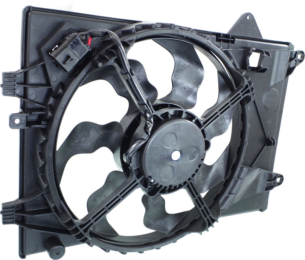 SONIC 14-15 RADIATOR FAN ASSEMBLY, Single Fan, 1.8L , Auto Trans, Hatchback/Sedan, Includes resistor