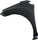 SPARK 13-15 FRONT FENDER LH, Primed, w/o Side Light Hole and Rocker Molding Hole - CAPA