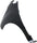 SPARK 13-15 FRONT FENDER LH, Primed, w/o Side Light Hole and Rocker Molding Hole - CAPA