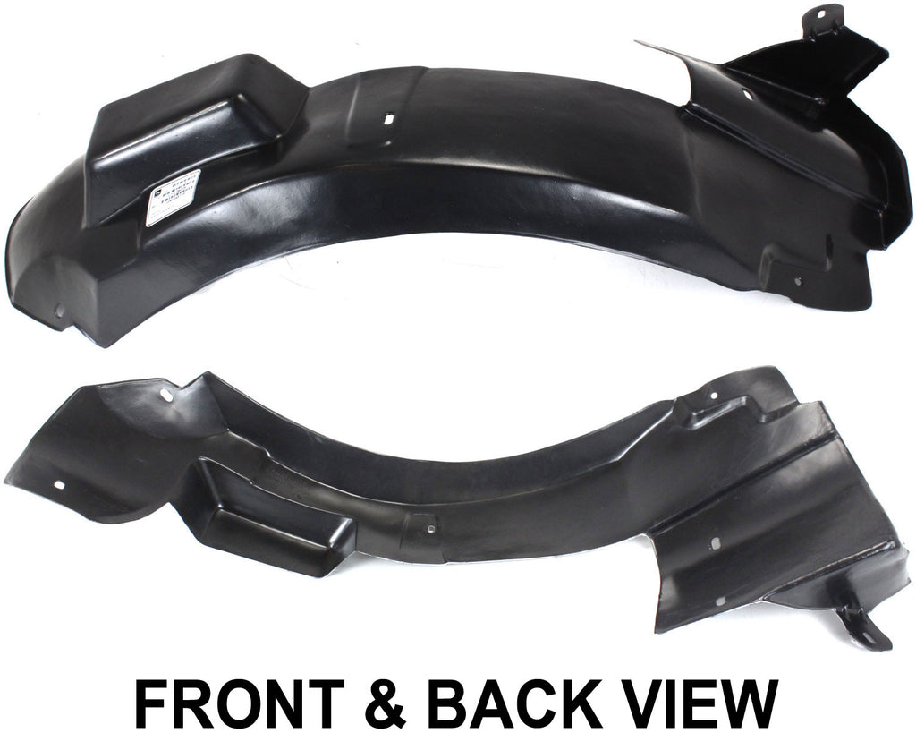 CTS 03-07 FRONT FENDER LINER LH, Rear Section
