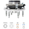 ASTRO/SAFARI 03-05 FRONT HUB ASSEMBLY LH, 6 Studs, Driven