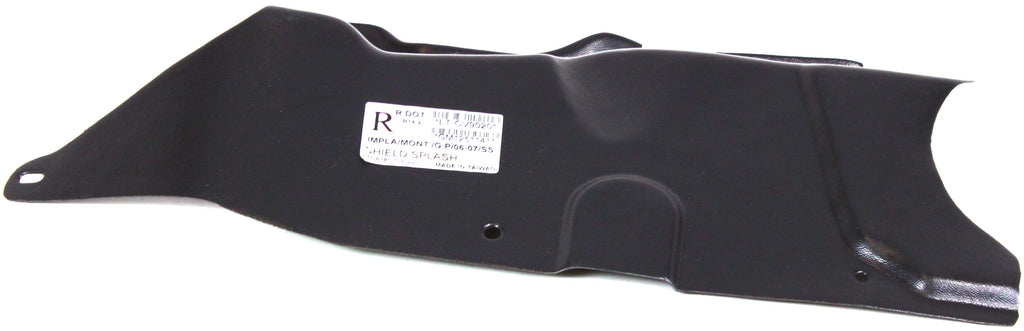 GRAND PRIX 05-08/IMPALA 06-09 ENGINE SPLASH SHIELD, Under Cover, RH, (Impala, SS Models)