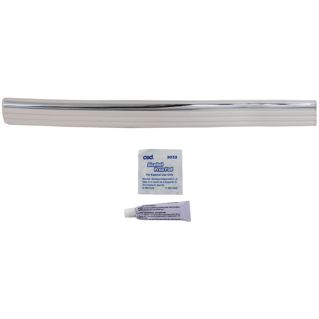 SILVERADO 99-02 FRONT DOOR MOLDING LH, Primed, w/ Chrome Insert, Fits 2007 Classic