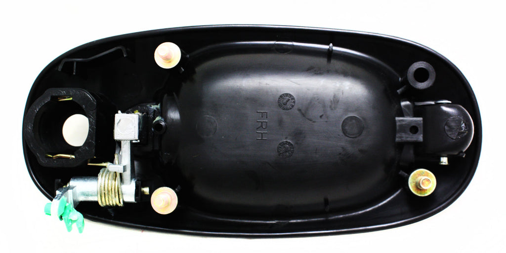 TOWN AND COUNTRY 96-00 FRONT EXTERIOR DOOR HANDLE RH, Side Sliding Door,Chrme Lvr+Smth Blk Hsg,w/ Hole