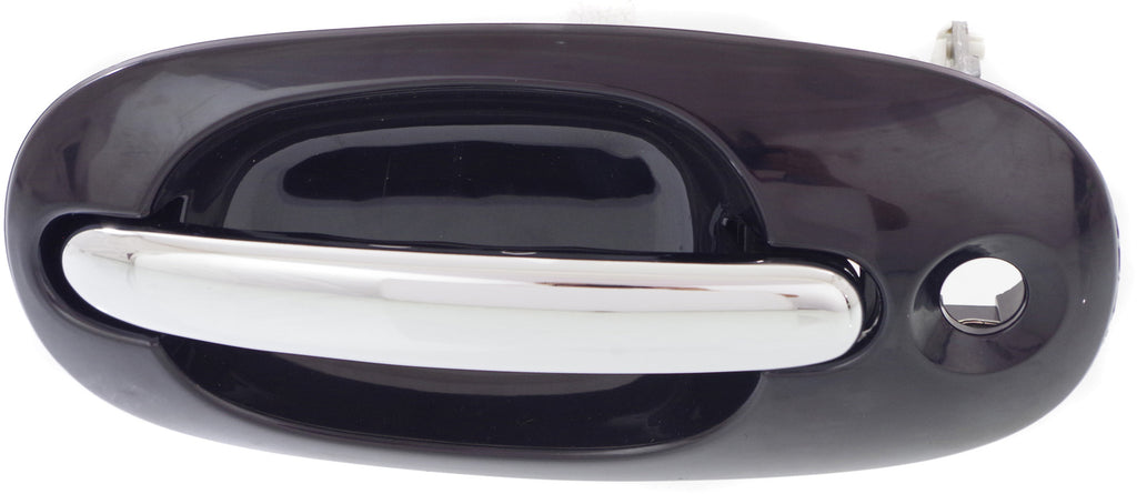 TOWN AND COUNTRY 96-00 FRONT EXTERIOR DOOR HANDLE LH, Side Sliding Door,Chrme Lvr+Smth Blk Hsg,w/ Hole